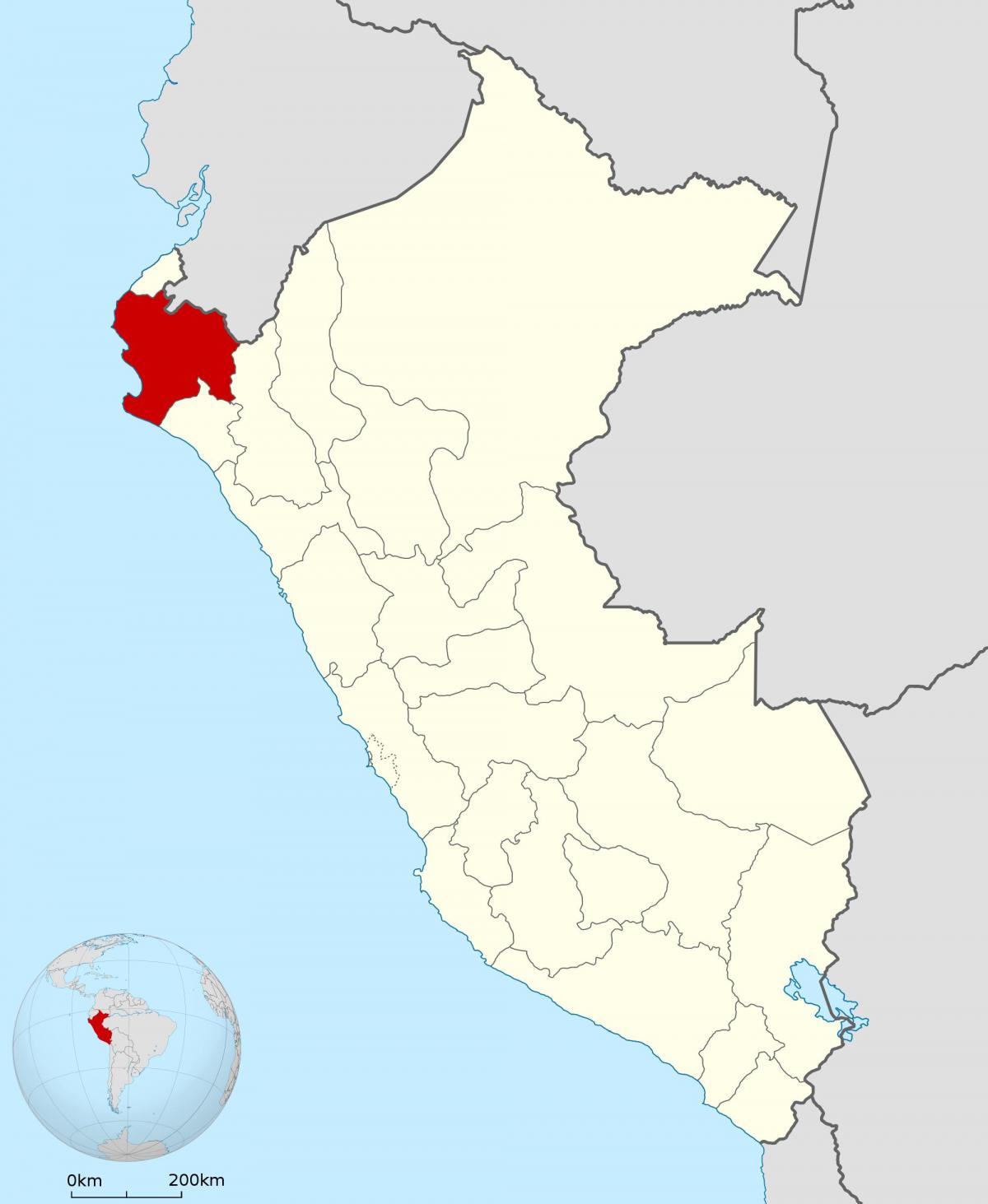 térkép piura Peru