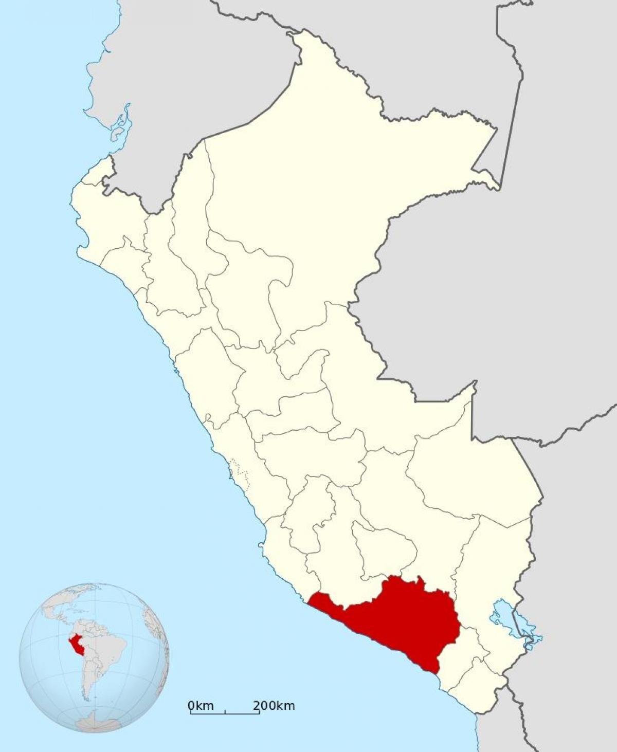térkép arequipa, Peru