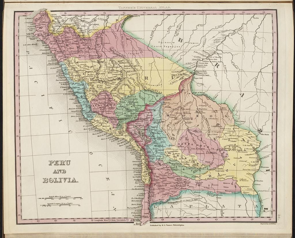térkép ősi Peru