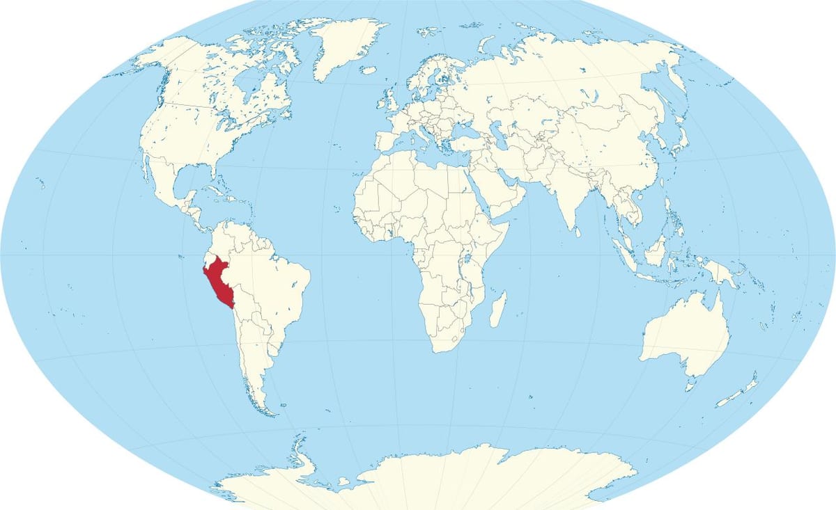 Peru ország világ térkép