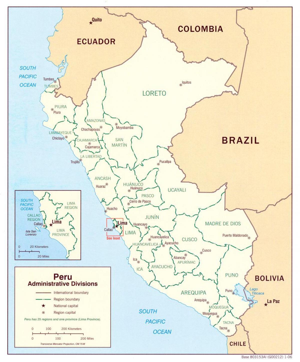 térkép mutatja, Peru