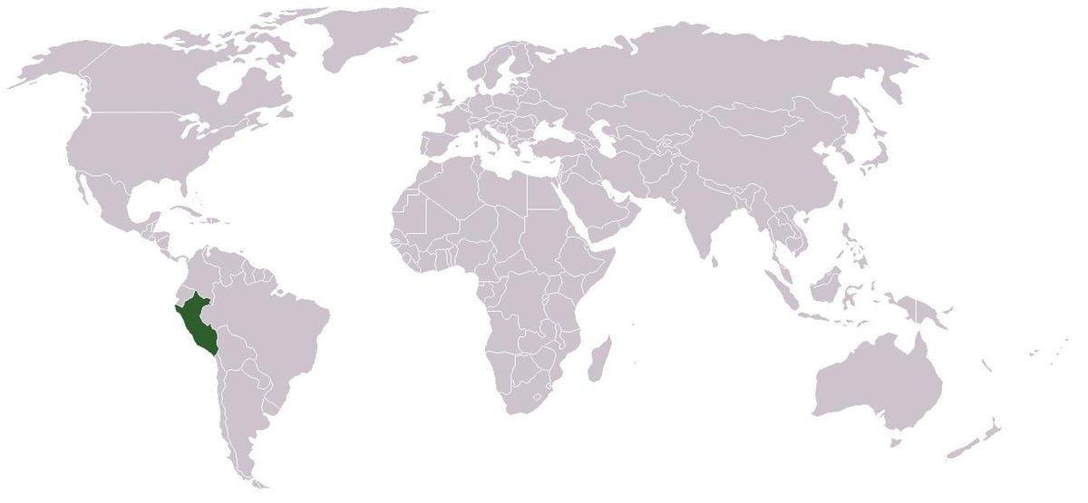 térkép Peru globális
