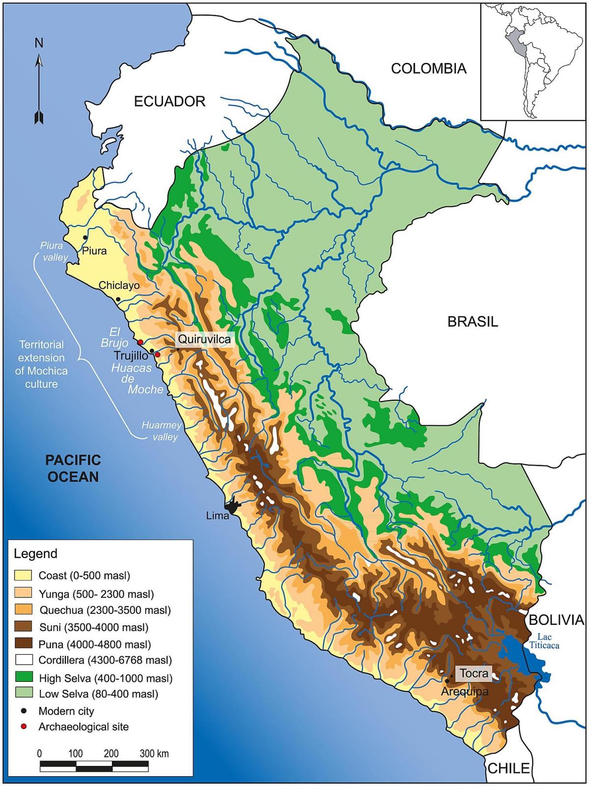 Peru földrajz térkép