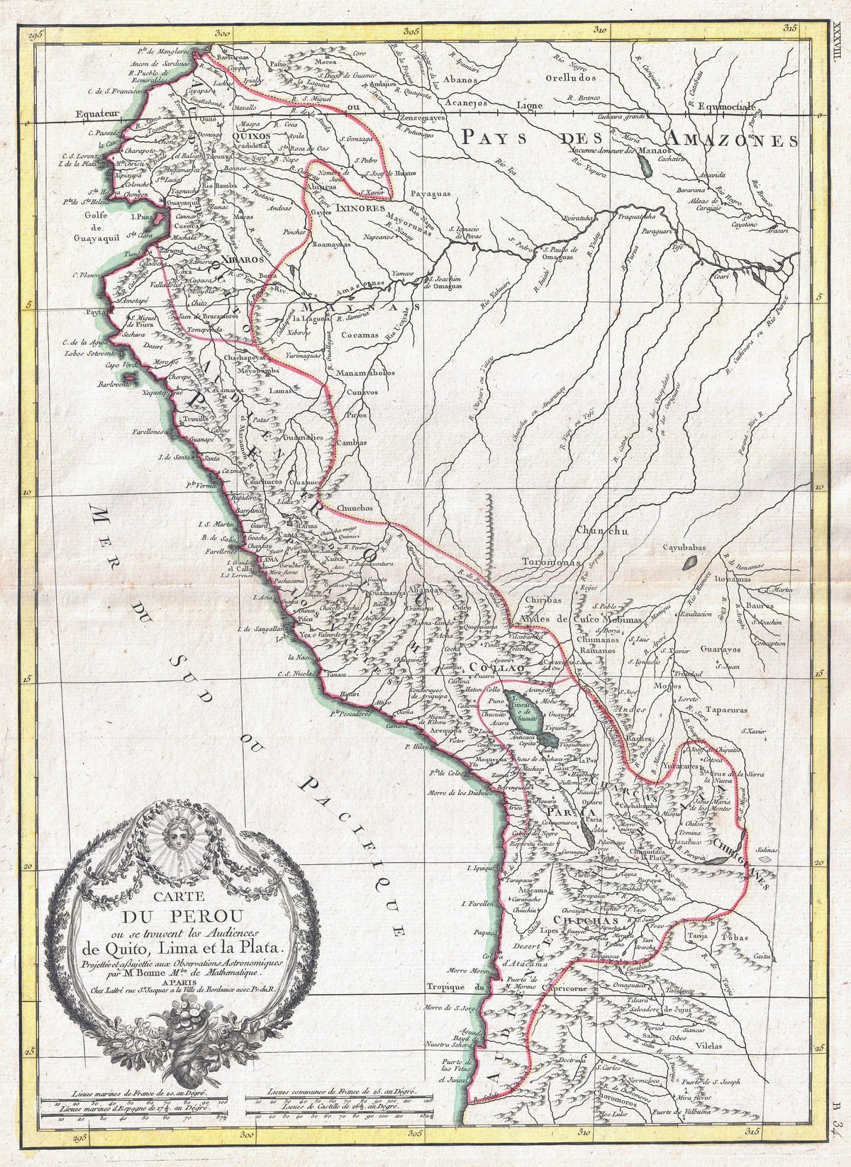 térkép, régi térkép, Peru
