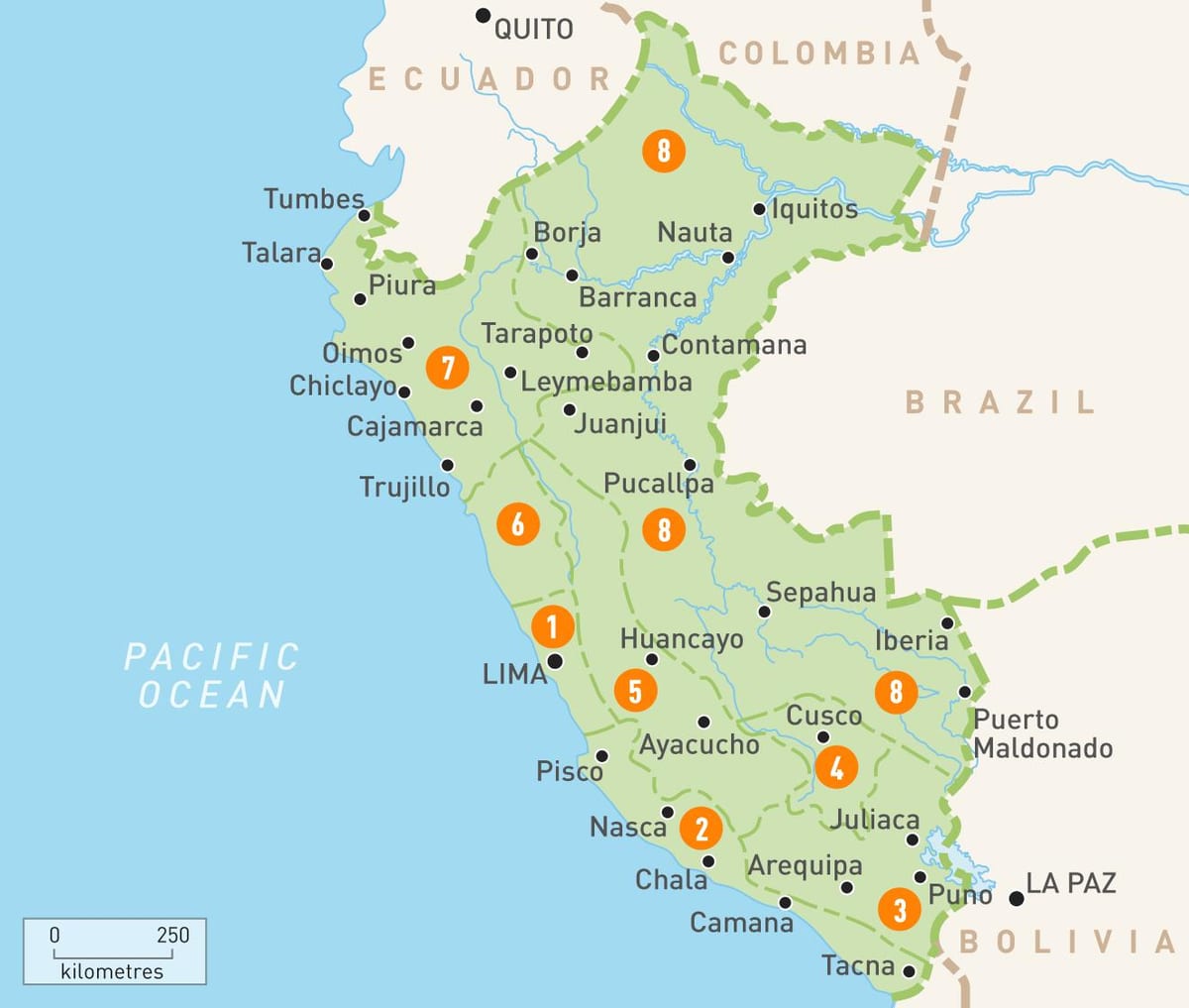 térkép trujillo-Peru