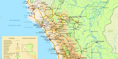 Térkép észak-Peru