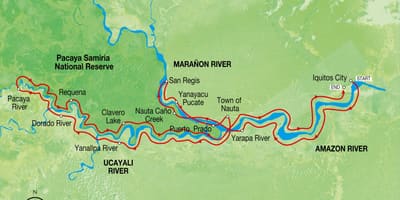 Térkép amazonas folyó Peruban