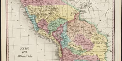 Térkép ősi Peru 