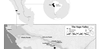 Térkép caral Peru