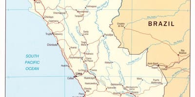 Térkép Peru államok