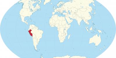 Világtérképen mutatja, Peru