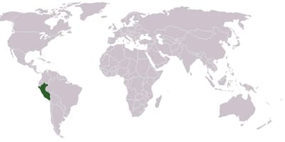 Térkép Peru globális