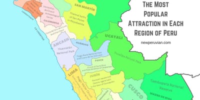 Térkép Peru turista látványosságok