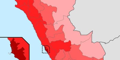 Peru népsűrűség térkép