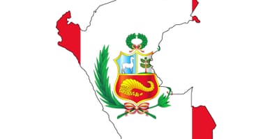 Térkép Peru zászló