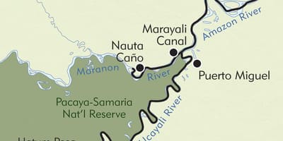 Amazonas Peruból térkép
