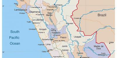 Térkép részletes térkép Peru