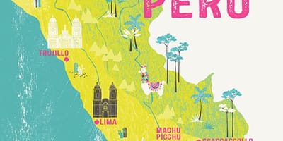 Térkép Peru gyerekeknek